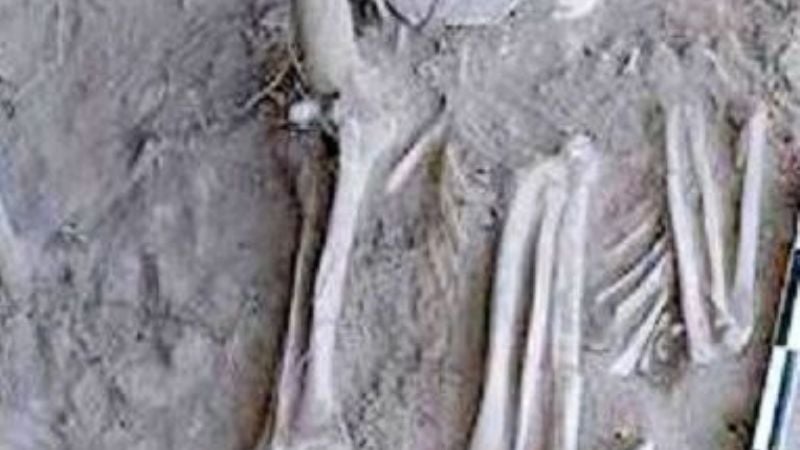 Restos humanos de 1300 años de antigüedad