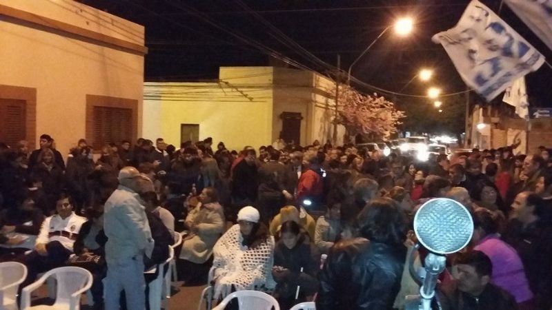 Lucía acompañó a la Agrupación “La Calle”