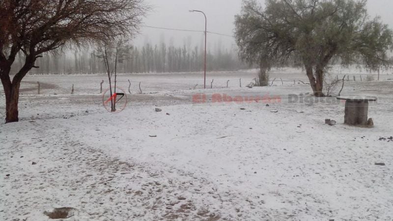 Así nevó en el Norte de Fiambalá