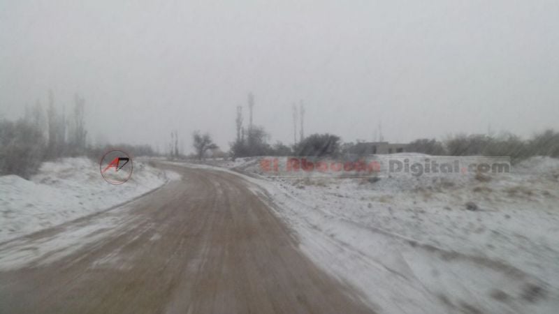 Así nevó en el Norte de Fiambalá