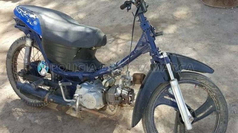 Recuperan una moto robada en Recreo