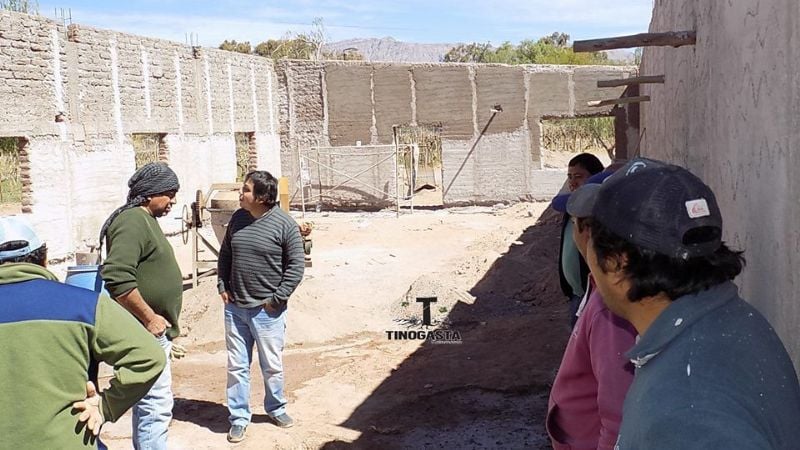 Nóblega recorrió obras en Tinogasta