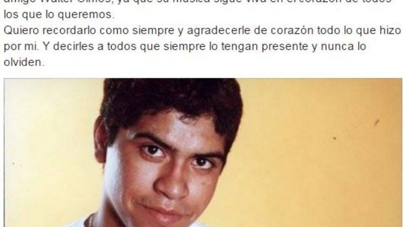 Damián Córdoba también recordó a Walter