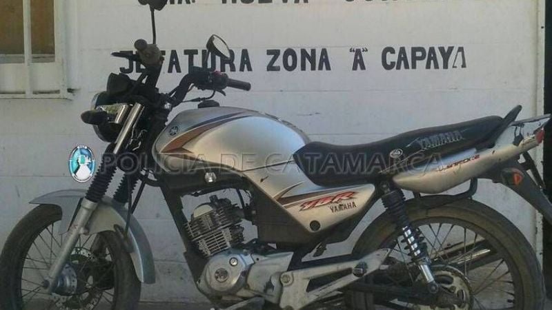 Secuestran una moto requerida por la Justicia en Capayán