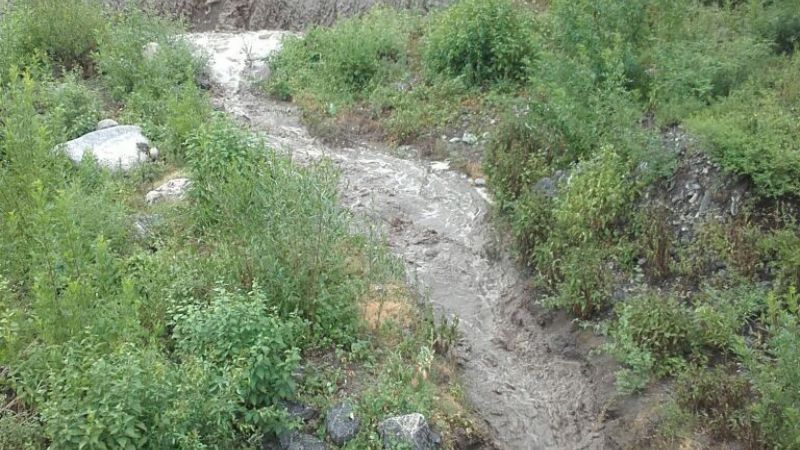 Precaución en la ruta 14 por desborde del badén en San Pablo