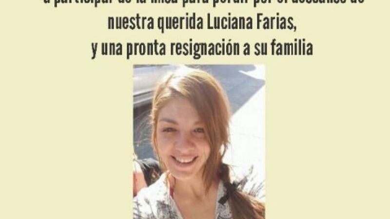 Misa por Luciana Farías