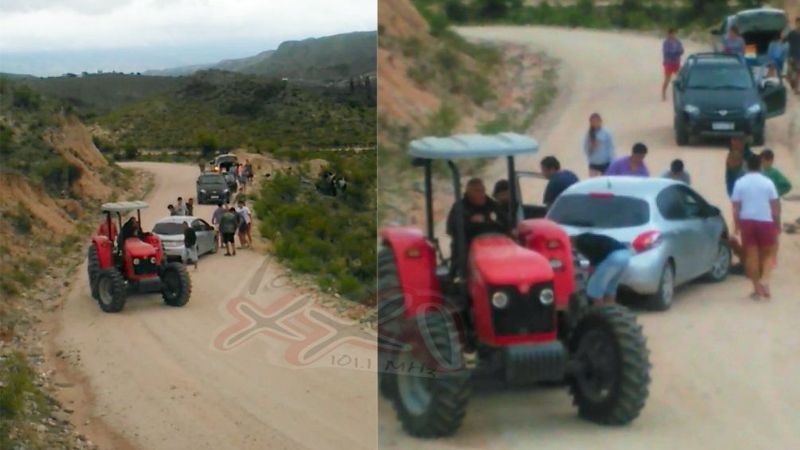 El vicegobernador ayudó a rescatar un auto accidentado