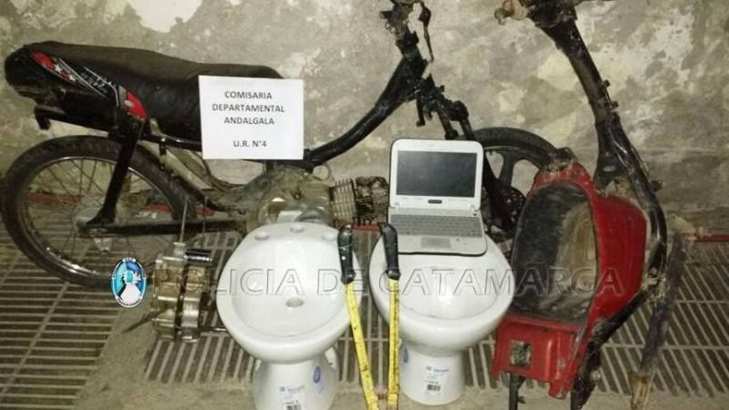 Demoran a dos adolescente y secuestran elementos robados en Andalgalá