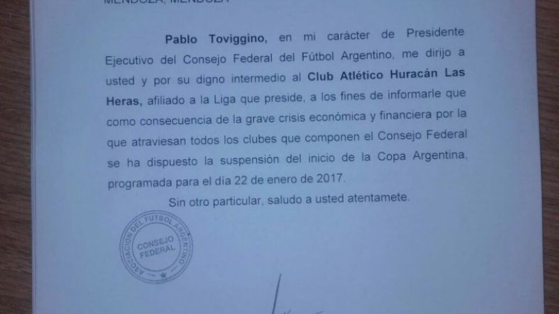 La protesta del ascenso posterga el inicio de la Copa Argentina