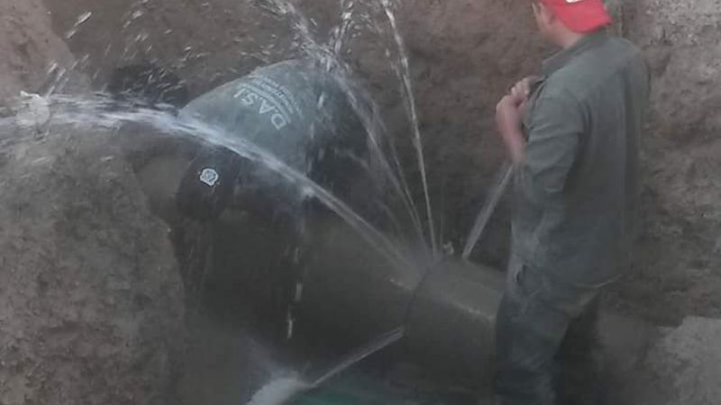 Se normaliza el servicio de agua potable en Recreo