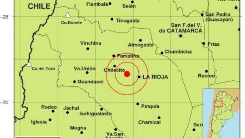 Temblor en La Rioja se sintió en Catamarca