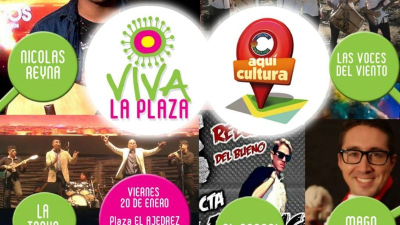 “Viva la Plaza” y “Aquí Cultura” en la Plaza El Ajedrez
