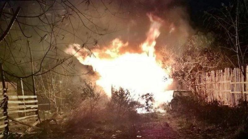 Voraz incendio en una vivienda de Valle Viejo