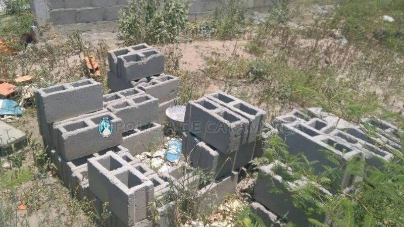 Sorprendieron a dos personas cuando robaban materiales de construcción