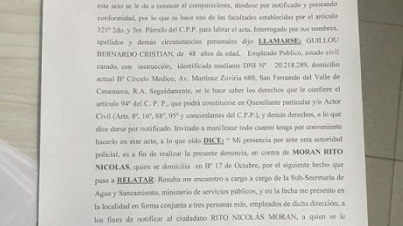 Recreo: Inspección terminó en un escándalo y con el intendente denunciado