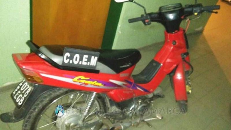 Recuperan una moto con pedido de secuestro y aprehenden a un joven