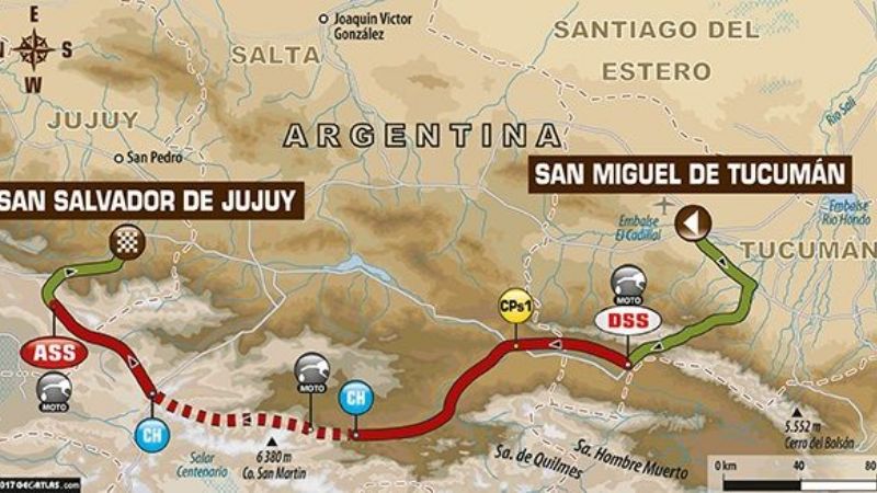 El Dakar 2017 por los Valles Calchaquíes rumbo a Salta y Jujuy
