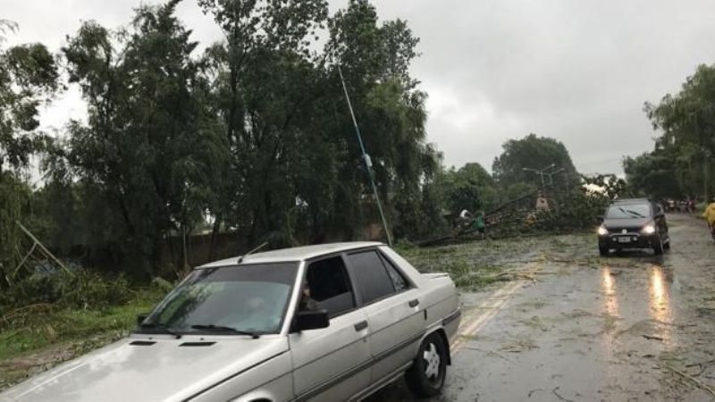 Tormentas y granizo afectaron a localidades del sur tucumano