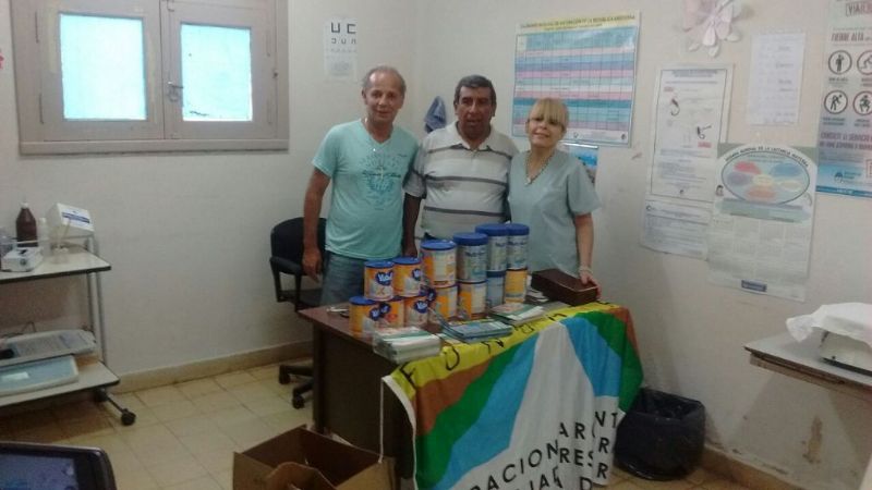 UATRE donó leche maternizada al Hospital de Ancasti