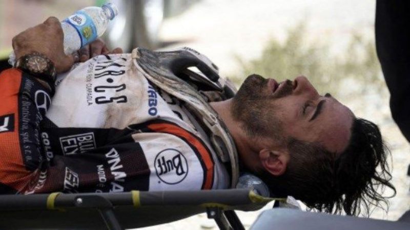 El eslovaco Iván Jakes sufrió el impacto de un rayo y siguió corriendo