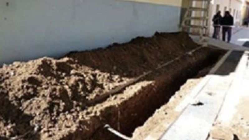 Trabajos en el viejo hospital y en las escuelas