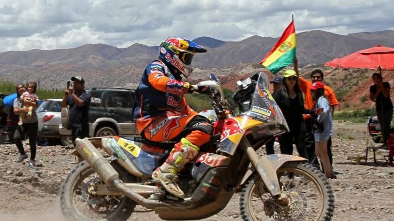 Sunderland es el nuevo líder en motos al ganar la 5ta. etapa del Dakar