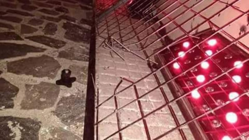 Rompieron rejas de la iluminación del Cristo