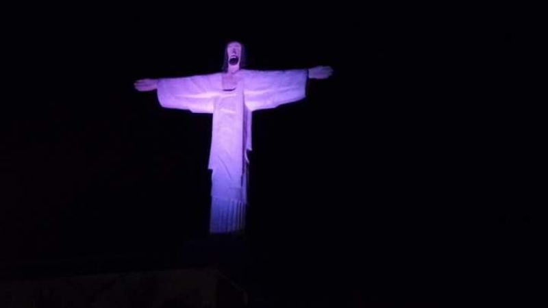 Rompieron rejas de la iluminación del Cristo