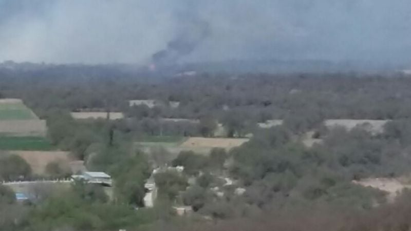 Por importante incendio, salió de servicio línea de media tensión