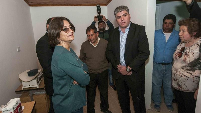 Lucía inauguró obras en Aconquija