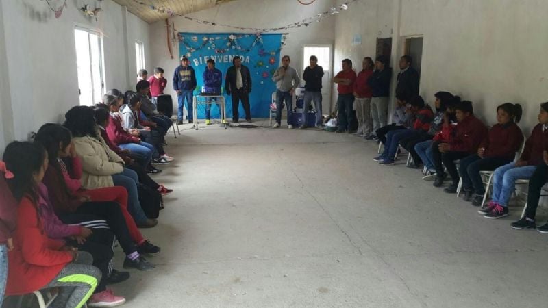 Raúl Chico visitó la zona serrana  del valle del Cajón