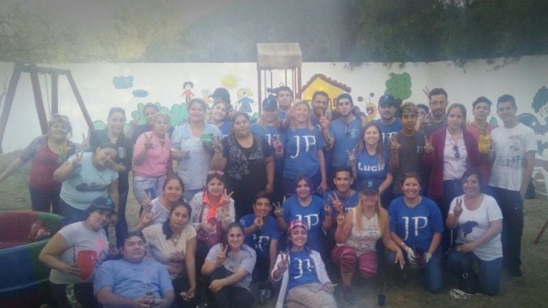 La JP pintó el Jardín de Infantes de Banda de Varela