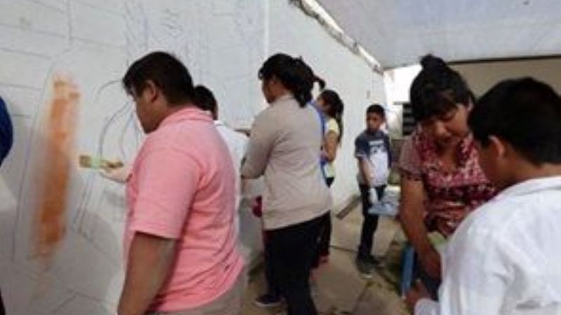 Mural en la Escuela Especial