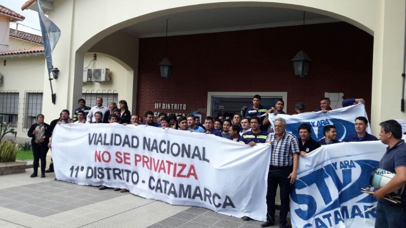 Trabajadores de Vialidad Nacional contra la privatización