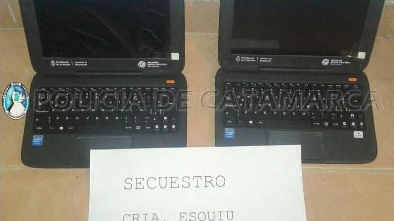 Recuperan elementos robados en una Escuela de La Paz