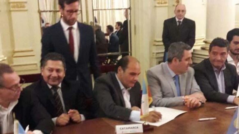 Saadi se reunió con Rogelio Frigerio en Casa Rosada