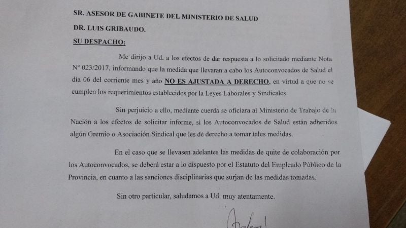 Declaran ilegal el paro de los Autoconvocados