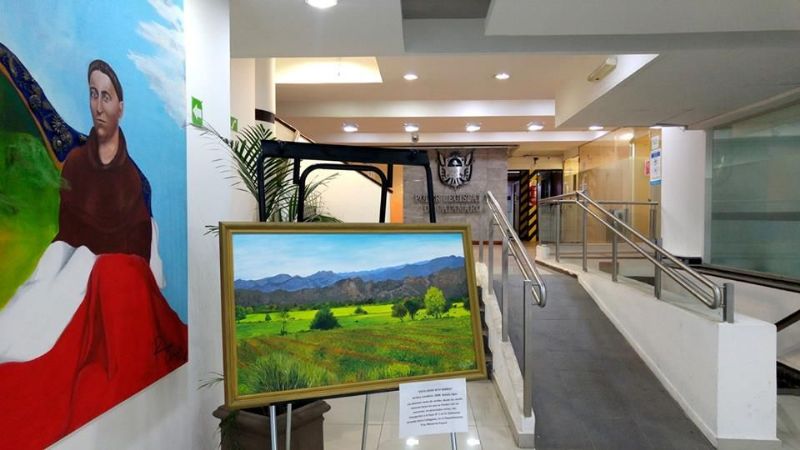 Nueva obra pictórica en la muestra del Palacio Legislativo