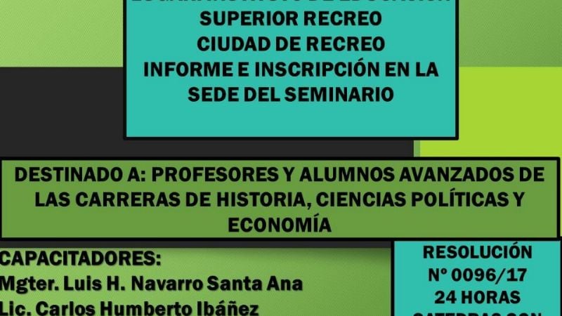 Seminario de "Actualización Política y Económica de Catamarca"