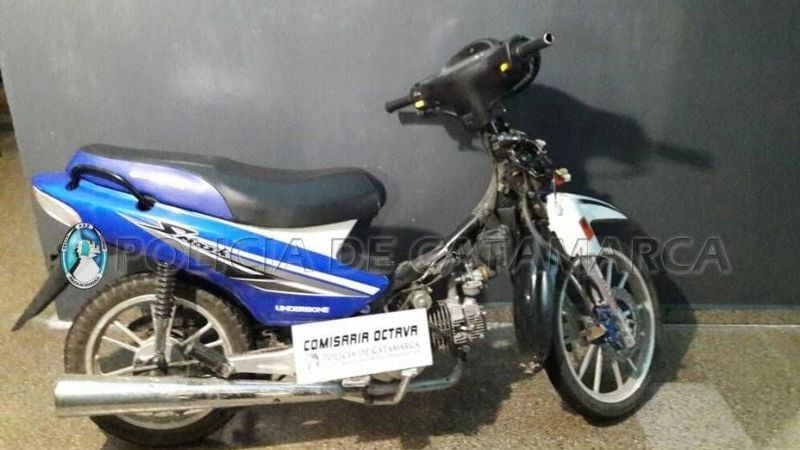 Recuperan una moto robada en la zona norte
