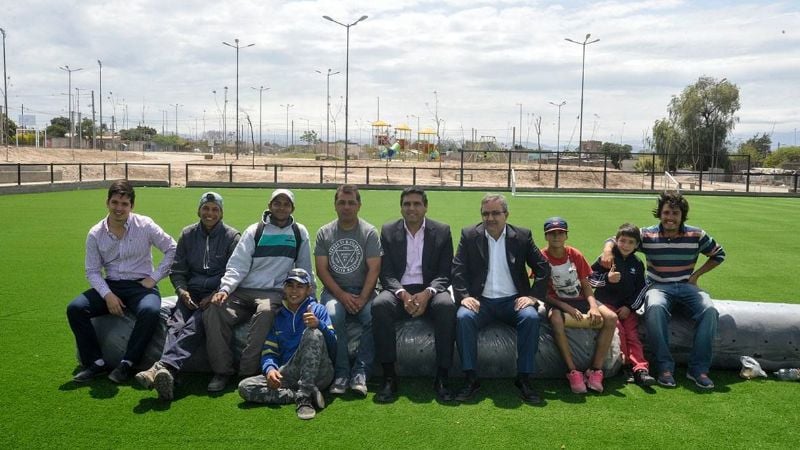 Jalil supervisó la ejecución de programas en barrios de Capital