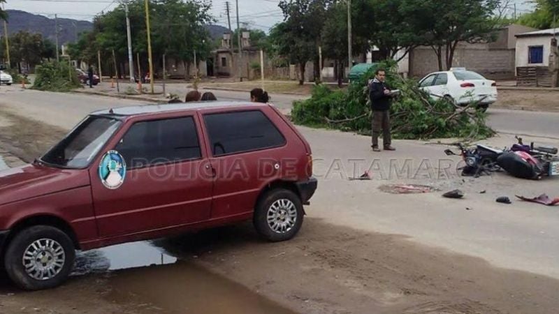 Violento choque en avenida Choya