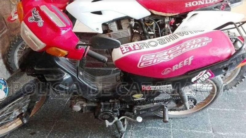 Circulaba en una moto robada