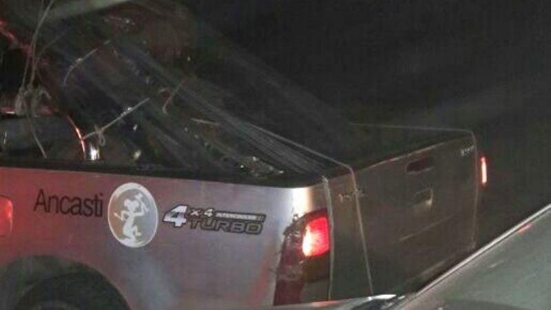 Festival de dádivas en Ancasti, en camionetas de la Municipalidad