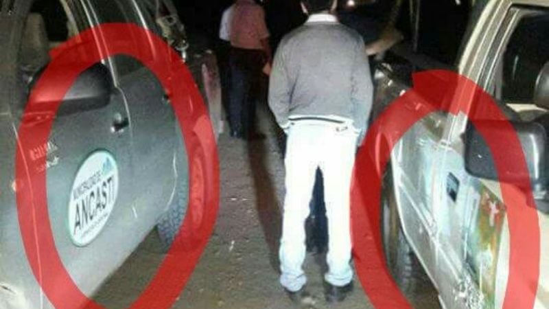 Festival de dádivas en Ancasti, en camionetas de la Municipalidad