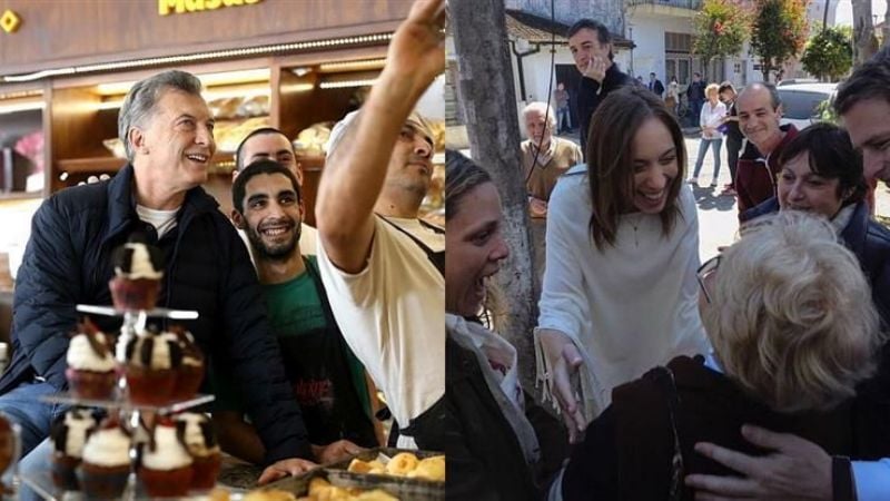 Macri y Vidal encabezaron el último timbreo de Cambiemos