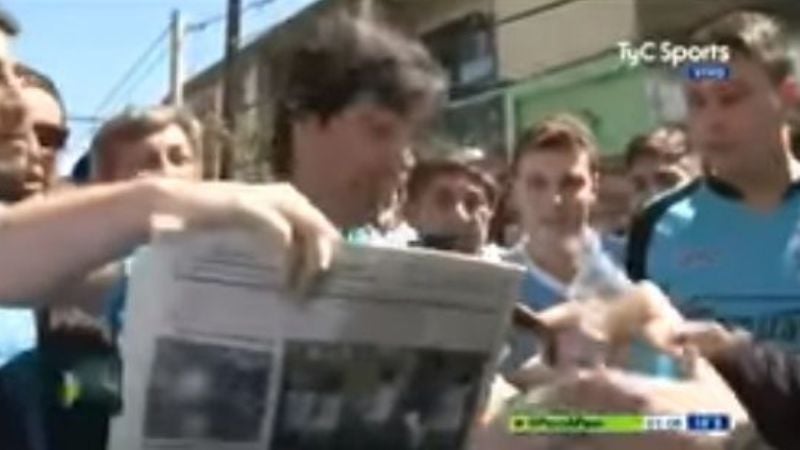 Hincha de Belgrano convierte el agua en fernet