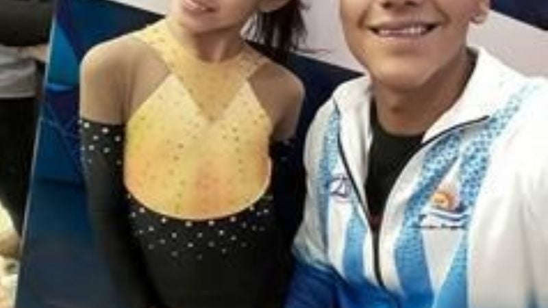 Patinadoras andalgalenses de la ACAP, en San Juan