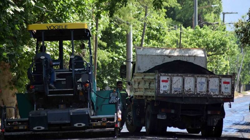 Continúan los trabajos de pavimentación en Fray Mamerto Esquiú