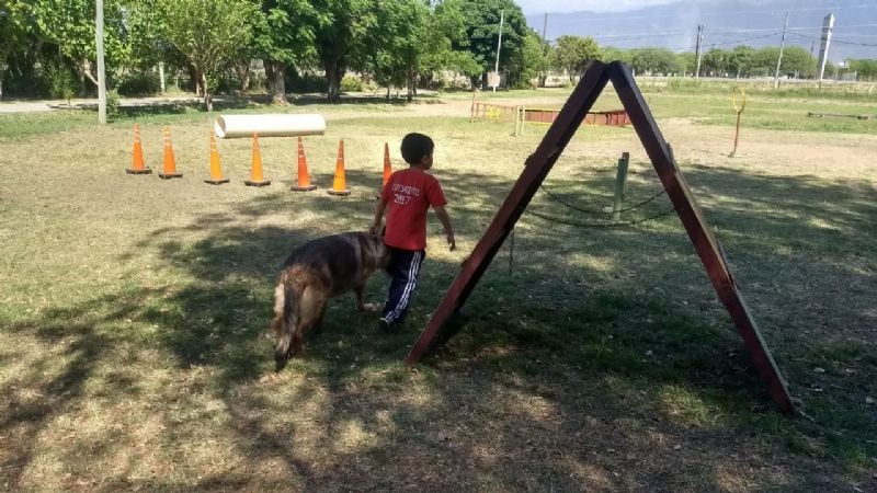 La División Canes recibió a niños de la Escuela Municipal N° 3